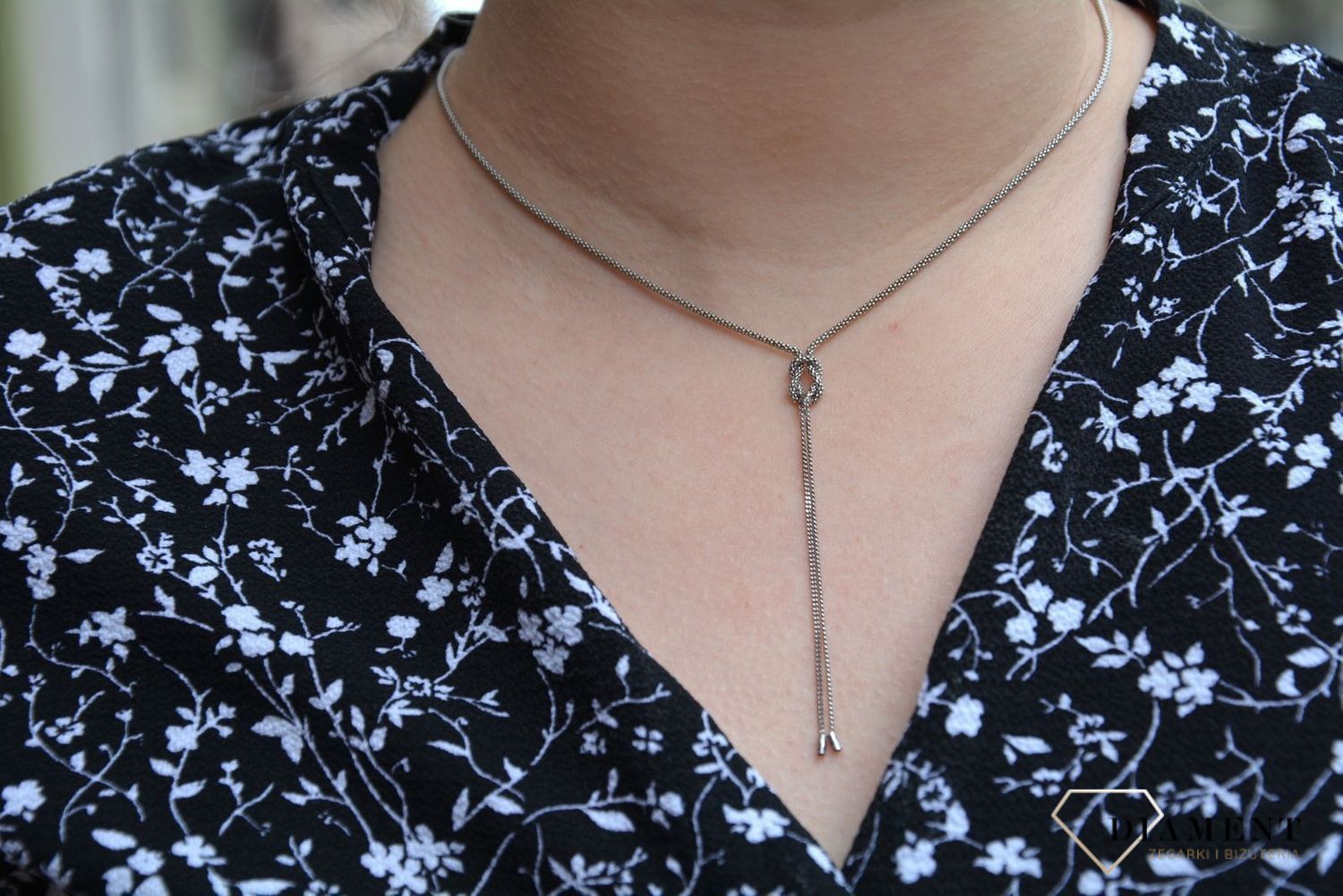 Naszyjnik srebrny supełek Dall'Acqua NSZ 000000 121 925.JPG